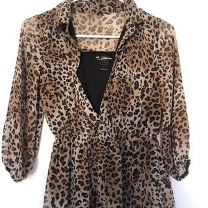 Leopard print dress